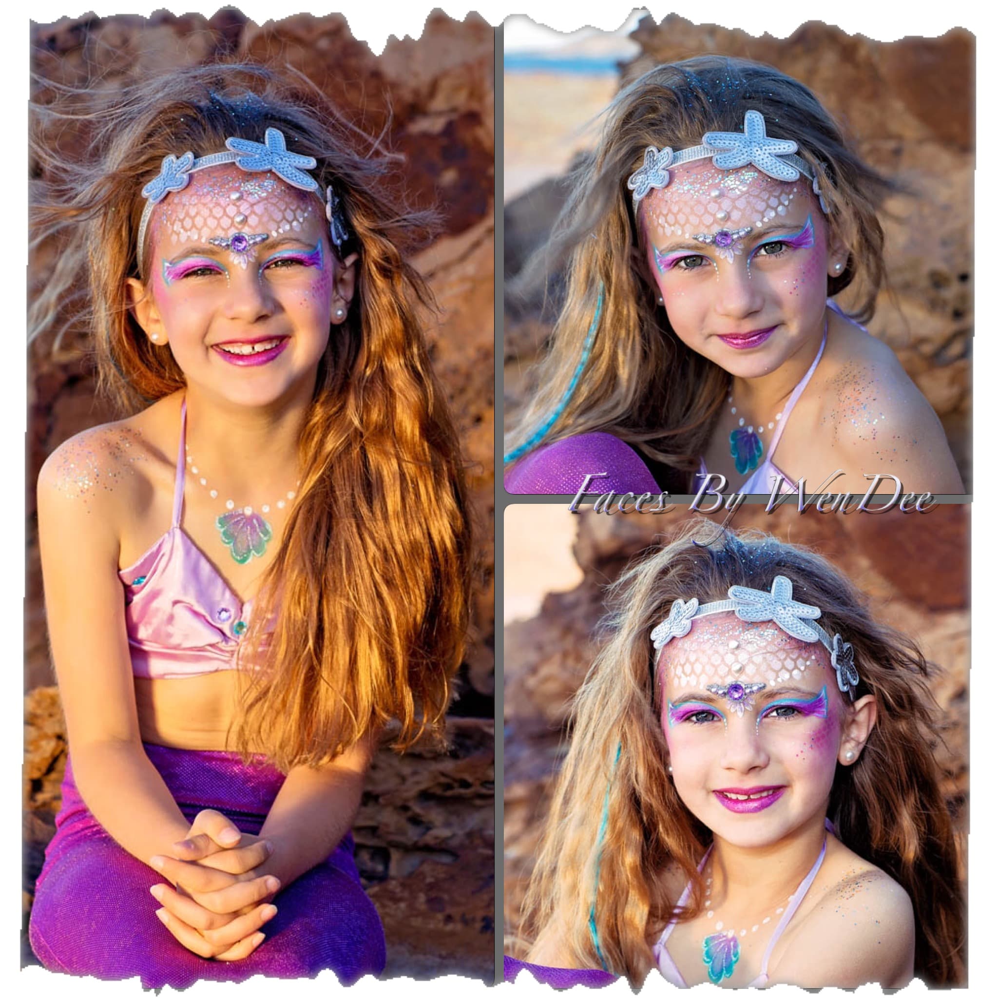 Mermaid — face art by WenDee