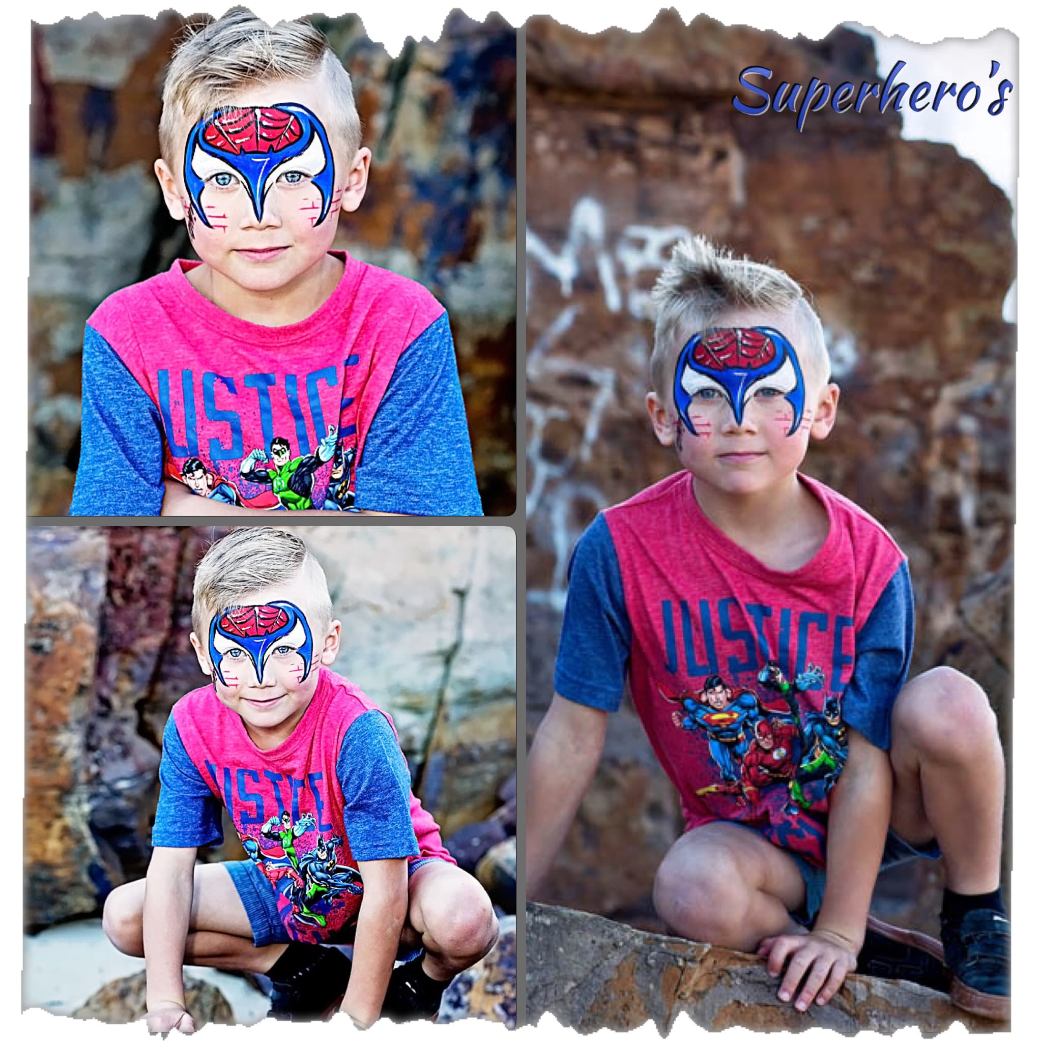 Superhero's — face art by WenDee