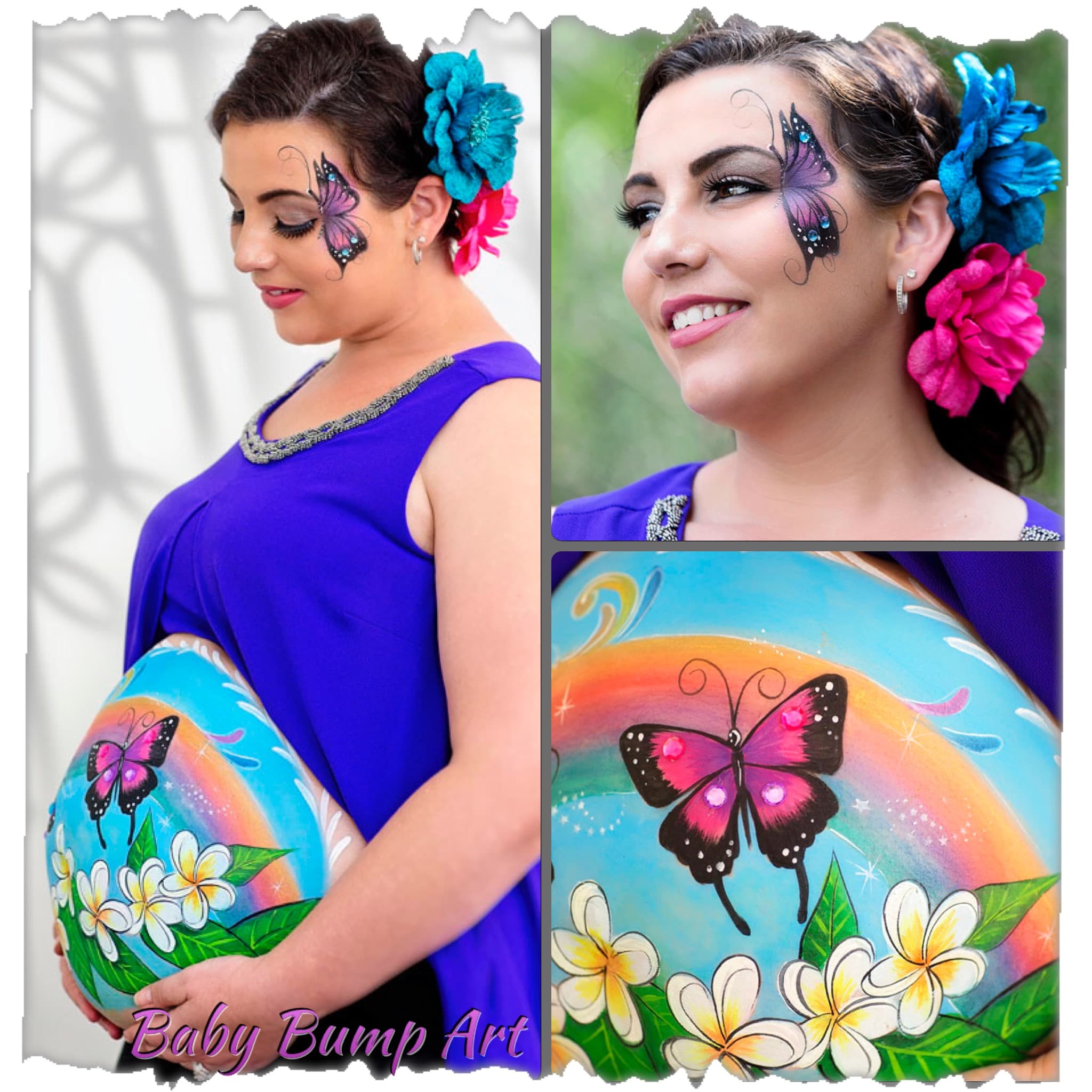 Baby Bump Art — face art by WenDee