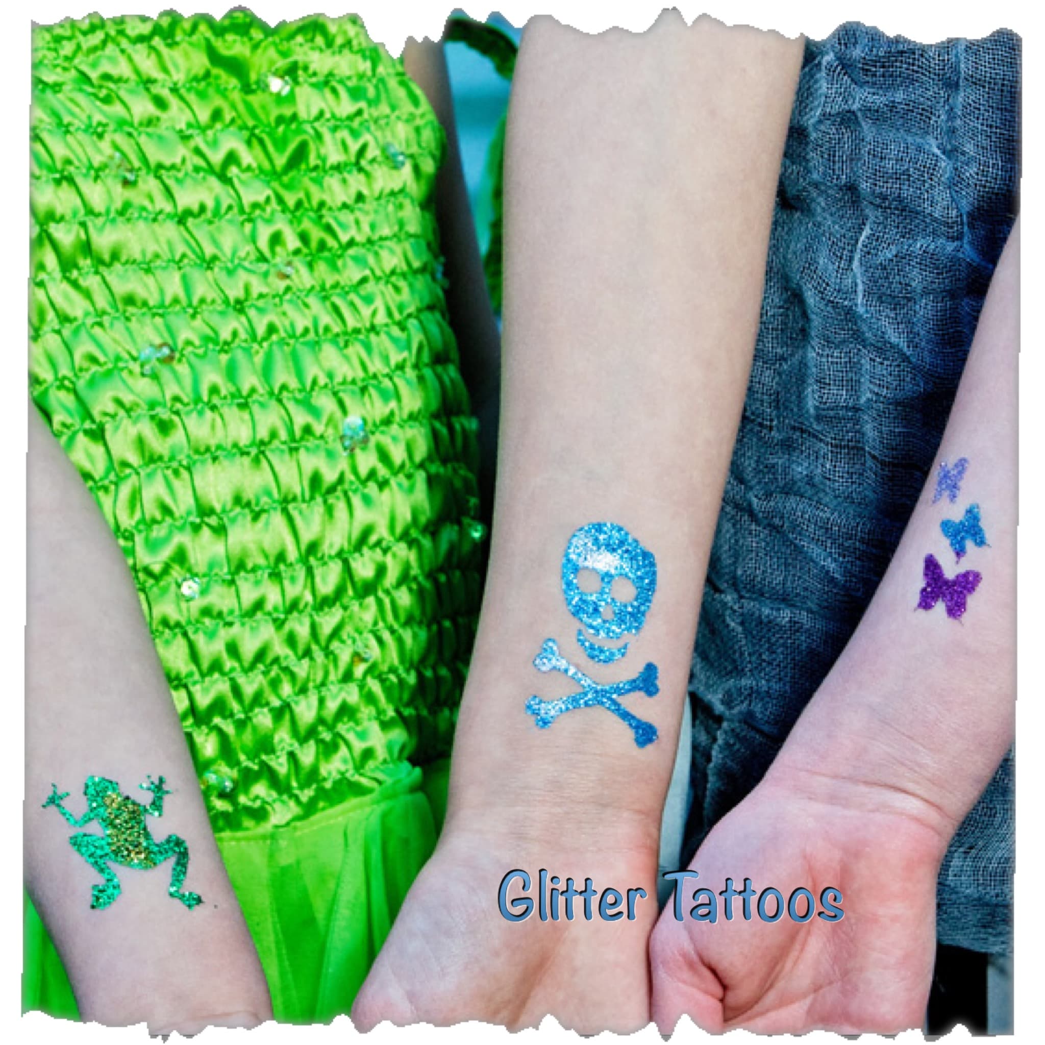 Glitter Tattoos — face art by WenDee